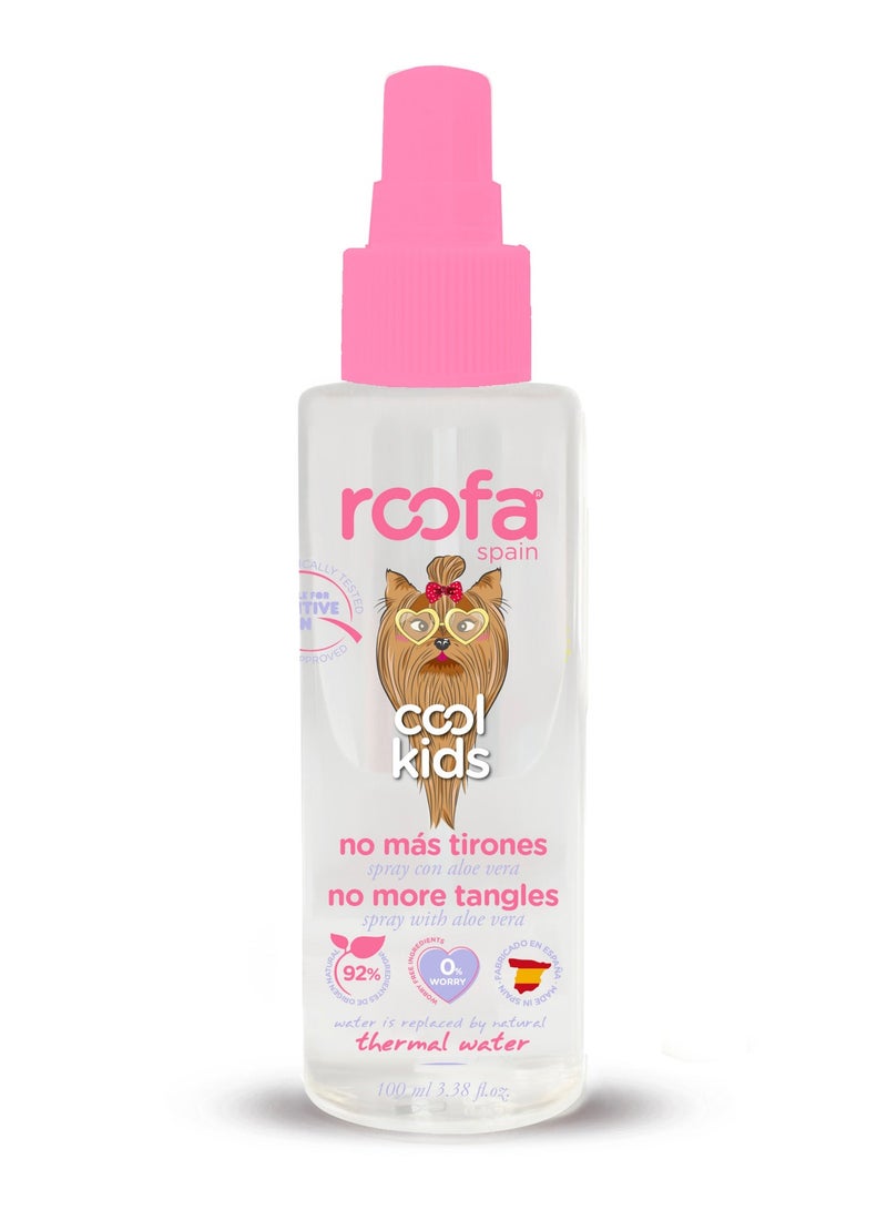 Roofa Spain Cool Kids No More Tangles Natural Hair Detangling Spray 100ml - Image 3